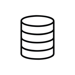 Fototapete - Database storage icon vector illustration server data symbol information technology cloud computing network 100
