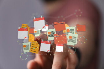 Poster - Improve workflow with efficient digital file and calendar management. Streamline tasks and boost productivity.