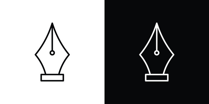 Fountain pen icon vector, Symbol, logo illustrations