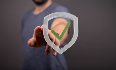 Aufkleber - Ensuring digital security and data privacy.  A reliable protection system.