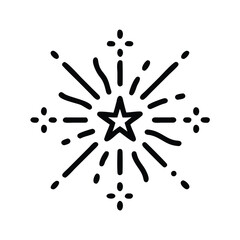 Poster - Starburst sparkle vector icon illustration design element for graphic design needs