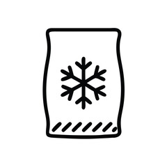 Poster - Find the best frozen food bag icon vector illustration for your design project needs