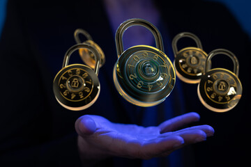 Aufkleber - Protecting your data requires robust security measures.  Learn how strong passwords and encryption safeguard your digital assets.