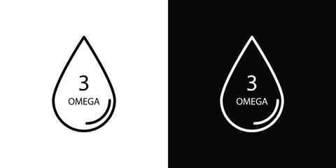 Fototapete - Omega icon vector, Symbol, logo illustrations