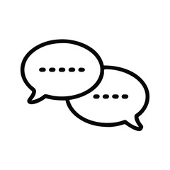 Poster - Communication speech bubble icon vector illustration for message chat talk and dialogue concept design