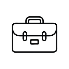 Poster - Briefcase vector icon business portfolio bag office case document holder professional leather satchel 100 chars