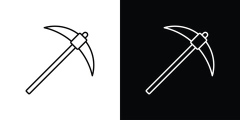 Fototapete - Pickaxe icon vector, Symbol, logo illustrations