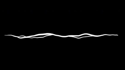 Wall Mural - White electric discharge or thunderbolt. Set 2d animation effects power energy for game isolated on black background. Doodle motion graphic elements.