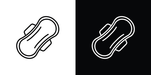 Fototapete - Sanitary pad icon vector, Symbol, logo illustrations