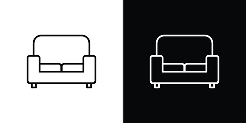 Fototapete - Sofa icon vector, Symbol, logo illustrations