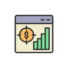 Poster - Web Page Showing Financial Growth With Dollar Sign And Rising Graph