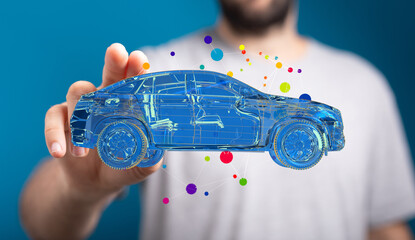 Poster - Explore cutting-edge automotive technology.  See the future of car design with this image.