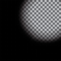 Poster - Dark circular background. Radial gradient pattern. Black spotlight vector. Center glow design.