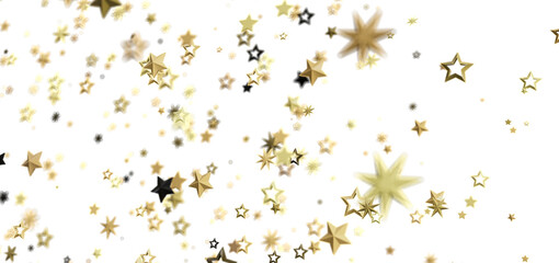 Poster - Sparkling gold and black stars on white. Perfect for celebrations!