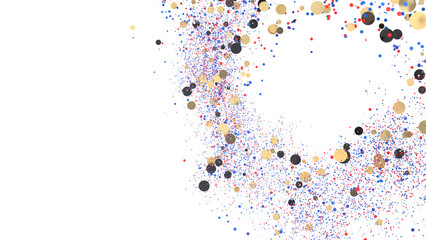 Poster - Festive confetti explosion. Ideal for party, celebration, or holiday designs.