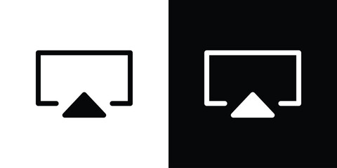 Poster - Airplay icon vector, Symbol, logo illustrations