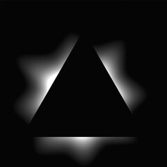 Poster - Triangle illuminate light frame