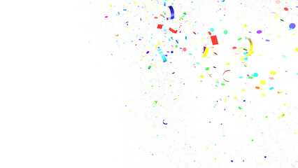 Poster - silver confetti explosion festive background