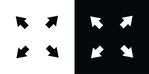 Expand arrows icon. Design for website and mobile apps.
