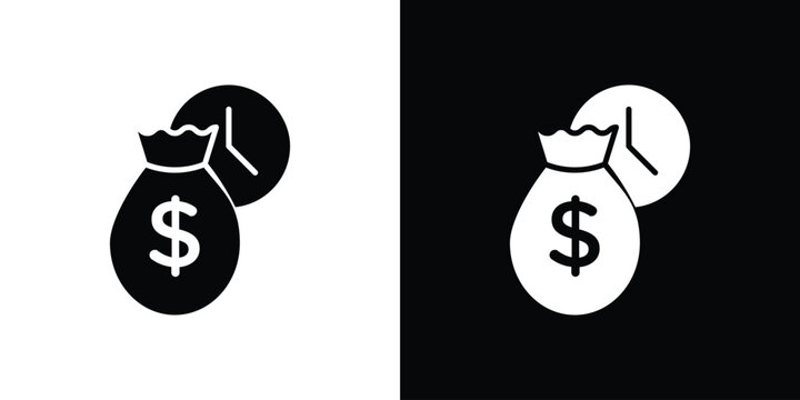 Fixed deposit icon vector, Symbol, logo illustrations
