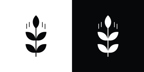 Fototapete - High fiber food icon vector, Symbol, logo illustrations