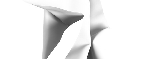 Poster - High-resolution image of abstract gray fabric texture. Perfect for backgrounds and design projects.