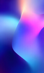 Poster - A captivating gradient background showcasing soft smooth waves in a blend of pastel hues and shades that create a dreamy feel