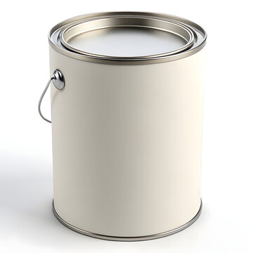 Photorealistic Rendering of a Cylindrical Paint Can A Detailed 3D Model