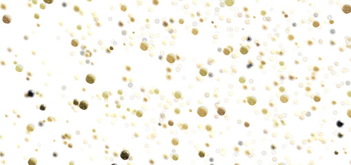 Poster - Beautiful abstract background with floating golden and beige bubbles. Perfect for elegant designs.