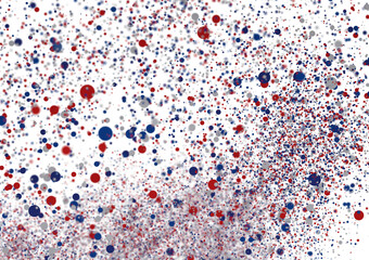 Poster - Abstract Red Blue Gray Dots Background Texture