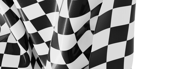 Poster - High-quality photo of a checkered flag, perfect for racing, sports, and competition themes.  Download now!