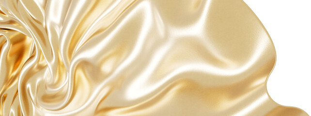 Poster - Luxurious golden silk texture.  Perfect for fashion, beauty, and luxury designs.