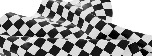 Poster - High-resolution image of a checkered flag, perfect for backgrounds, websites, and design projects.