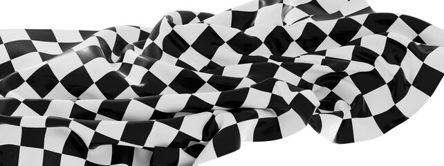 Poster - High-resolution image of a checkered flag, perfect for racing, sports, or competition themes.