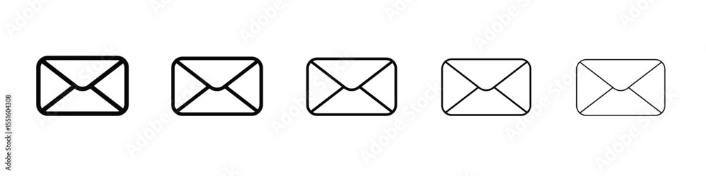Email button icon vector, Symbol, logo illustrations
