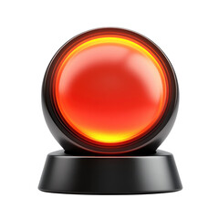 Poster - Emergency Alert Beacon Warning Sign Safety Protocol Hazard Notification on transparent background