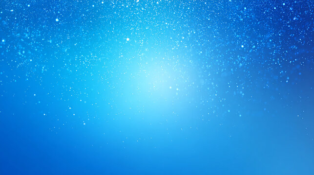 Blue frosty gradient with sparkles and light leak effect, center fade for text