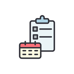 Poster - Effective Task Management With Calendar And Checklist Elements