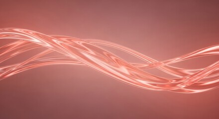 Poster - Abstract Rose Gold Liquid Flowing Swirls