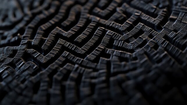 Intricate Dark Abstract Geometric Texture Background