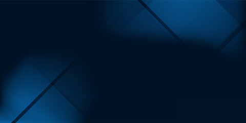 Poster - Design background gradient dark navy blue banner abstract art