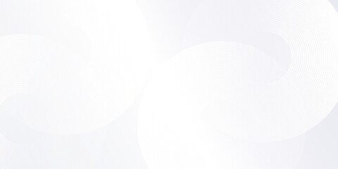 Poster - Abstract lines grey background with dynamic circle lines simple abstract modern design