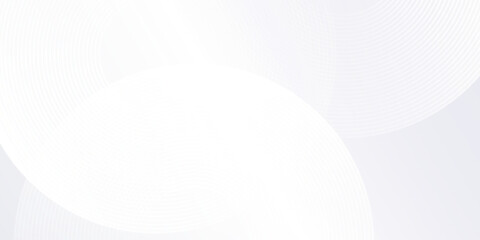 Poster - Abstract lines grey background with dynamic circle lines simple abstract