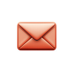 Fototapete - Rose Gold Envelope Icon Communication Email Message Letter Mail Vector on transparent background