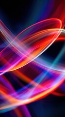 Poster - Abstract vibrant light patterns