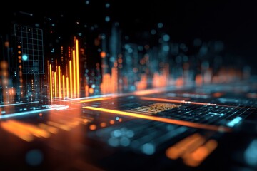 Poster - Abstract digital interface