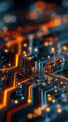 Poster - Glowing circuit board technology