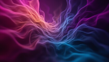 Fototapete - Colorful abstract smoke background, swirling patterns and gradient textures