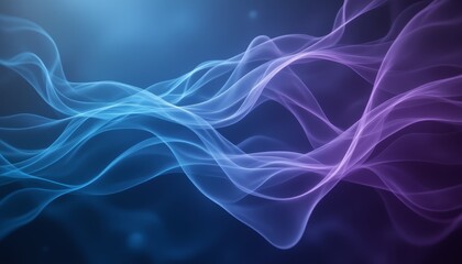 Fototapete - Colorful abstract smoke background, flowing lines and waves for digital art design