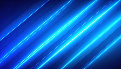Fototapete - Cool blue lines wallpaper, abstract background design for modern digital art blue
